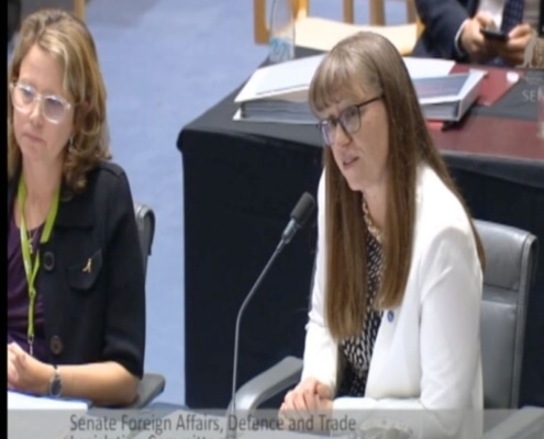 Australian Trade and Investment Commission (Austrade) ‘s Philippa King & Samantha Palmer FIPAA under questioning by NAT Ross Cadell